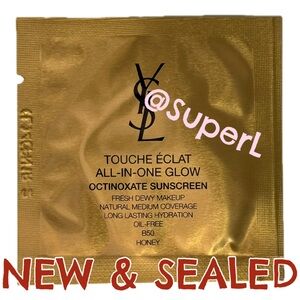 5/$15 NEW Yves Saint Laurent Touche Éclat All In One Glow Foundation B50 Honey